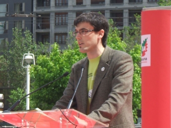 Jon Aritz Bengoetxea, presidente de EA en Bilbao